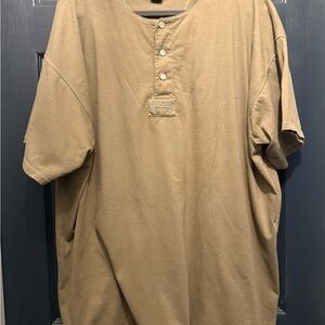 GOLD’S GYM- Men’s Casual Tan Gold’s Gym Shirt